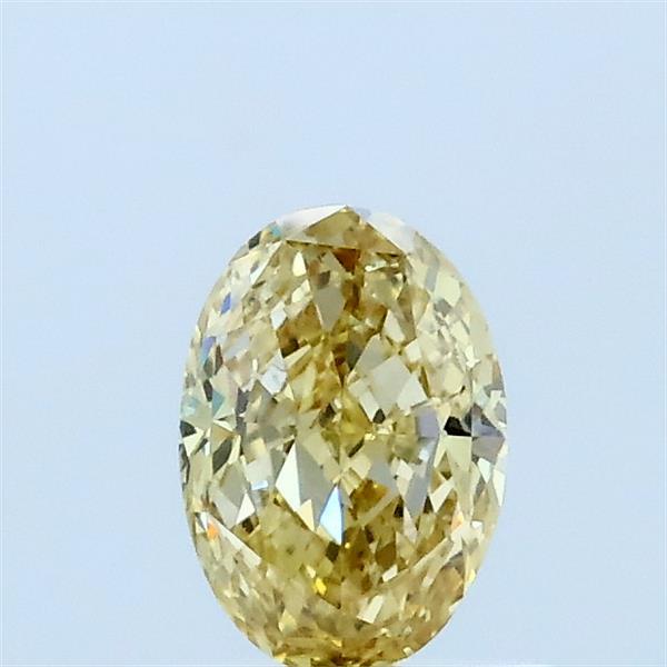 0.53ct Oval FANCY YELLOW VVS2 Lab Created Diamond