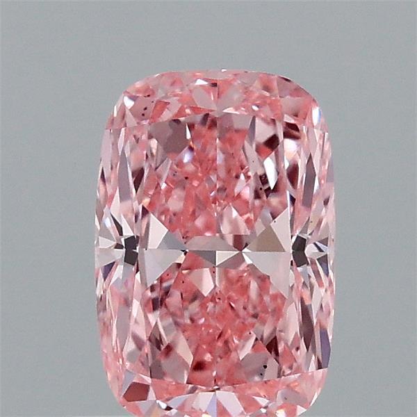 1.04ct Cushion FANCY VIVID PINK VS2 Lab Created Diamond