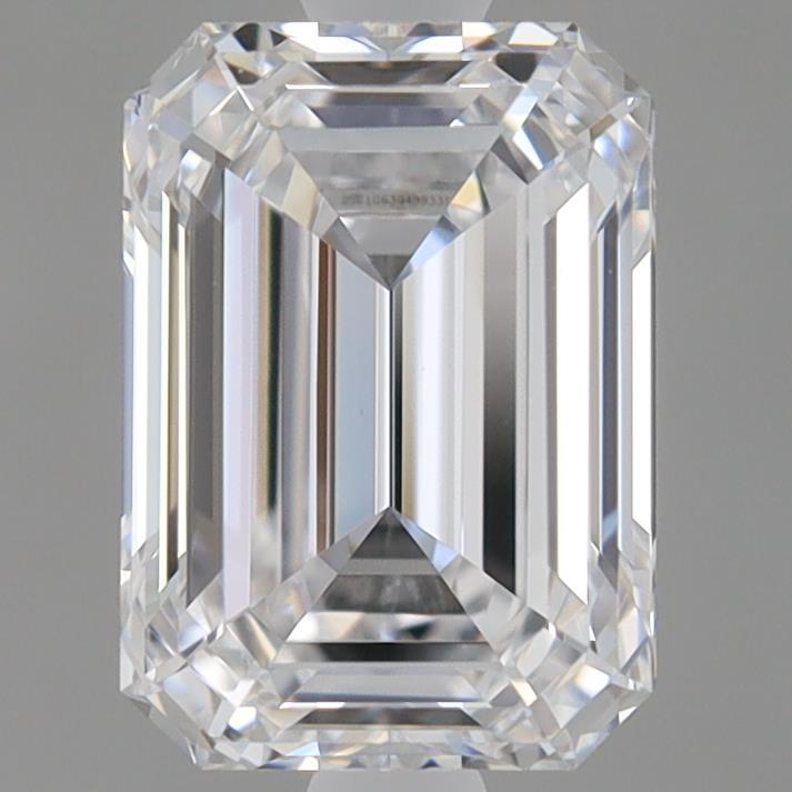 0.96ct Emerald D VVS2 Lab Created Diamond