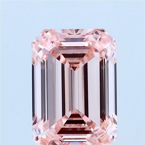 2.01ct Emerald FANCY INTENSE PINK VVS2 Lab Created Diamond