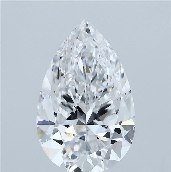 3.05ct Pear D VVS2 Lab Created Diamond