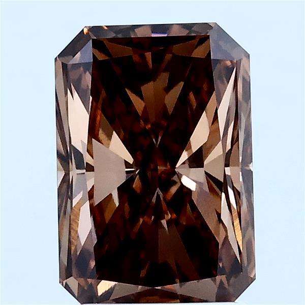 2ct Radiant FANCY BROWN VVS2 Lab Created Diamond