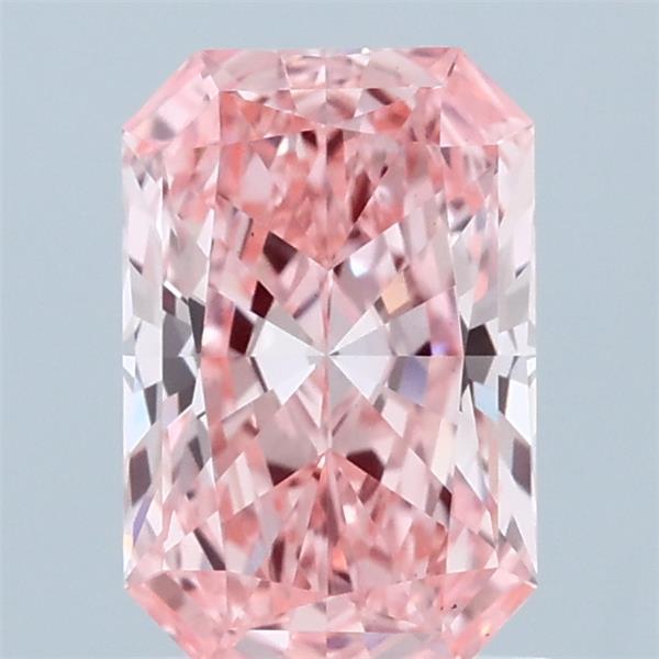 1.19ct Radiant FANCY VIVID PINK VS1 Lab Created Diamond