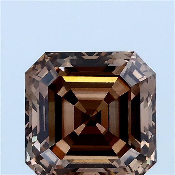 2.02ct Asscher FANCY BROWN VS1 Lab Created Diamond