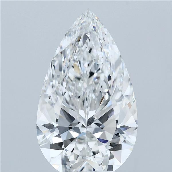 5.48ct Pear F VVS2 Lab Created Diamond