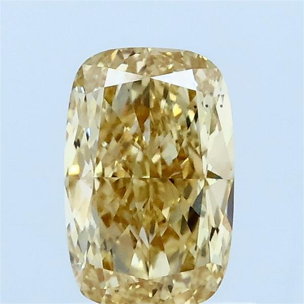 1.05ct Cushion FANCY INTENSE YELLOW VS2 Lab Created Diamond