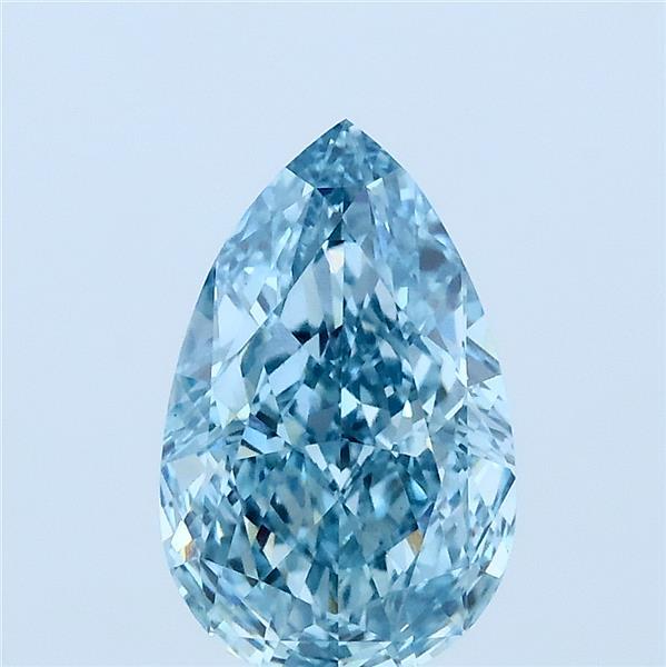 2.02ct Pear FANCY VIVID BLUE VS1 Lab Created Diamond