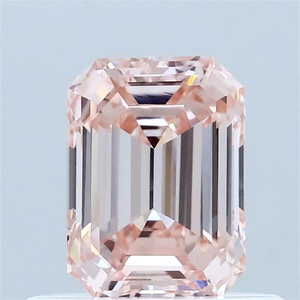 0.61ct Emerald FANCY PINK VS1 Lab Created Diamond