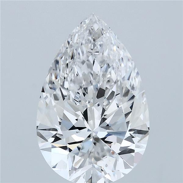 3.08ct Pear E VVS2 Lab Created Diamond