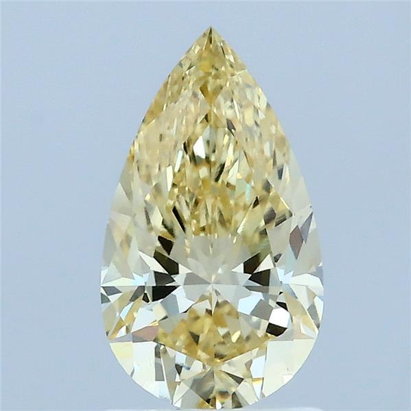 1.1ct Pear FANCY INTENSE YELLOW VVS2 Lab Created Diamond