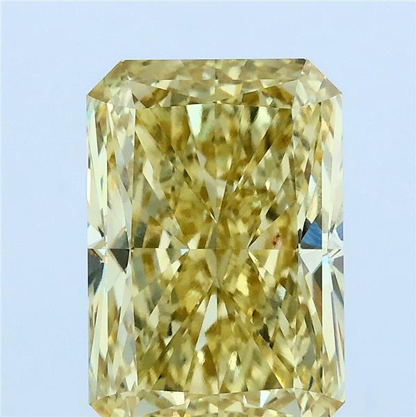 4.06ct Radiant FANCY INTENSE YELLOW VVS2 Lab Created Diamond