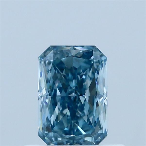 0.69ct Radiant FANCY VIVID BLUE VVS2 Lab Created Diamond