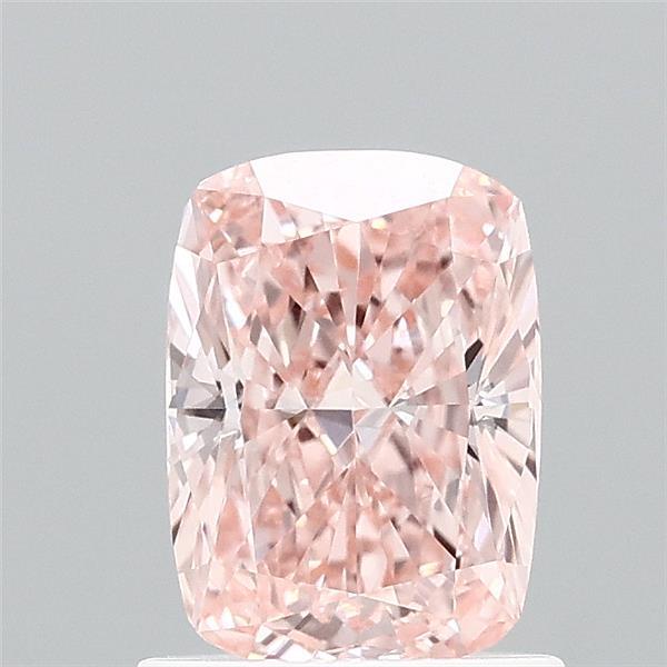 1.01ct Cushion FANCY VIVID PINK VVS1 Lab Created Diamond