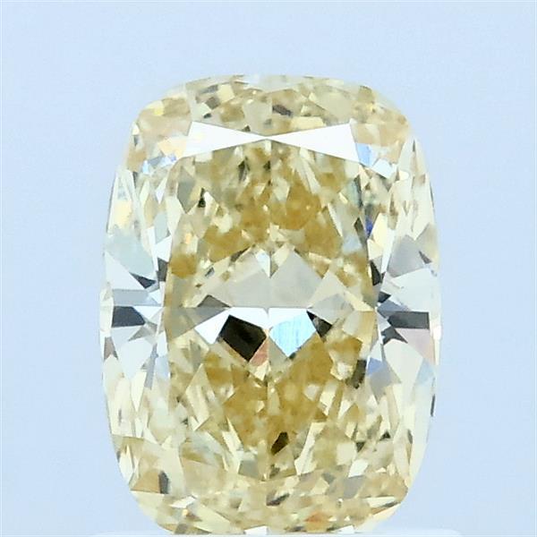 1.05ct Cushion FANCY YELLOW VVS1 Lab Created Diamond