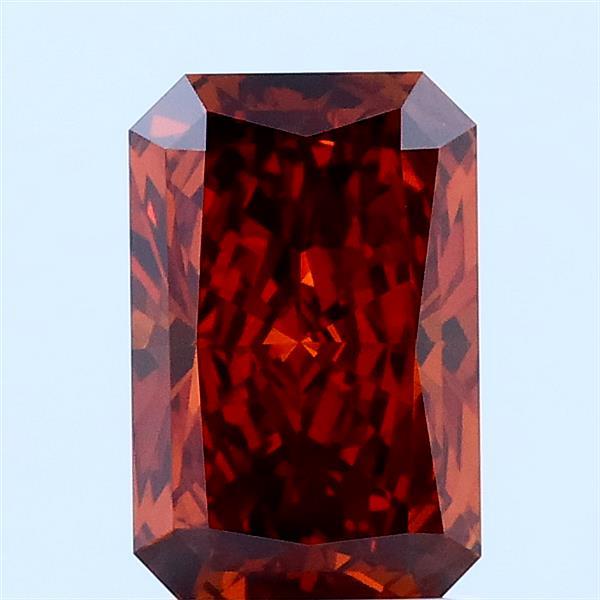 1.5ct Radiant FANCY DEEP ORANGE VS2 Lab Created Diamond