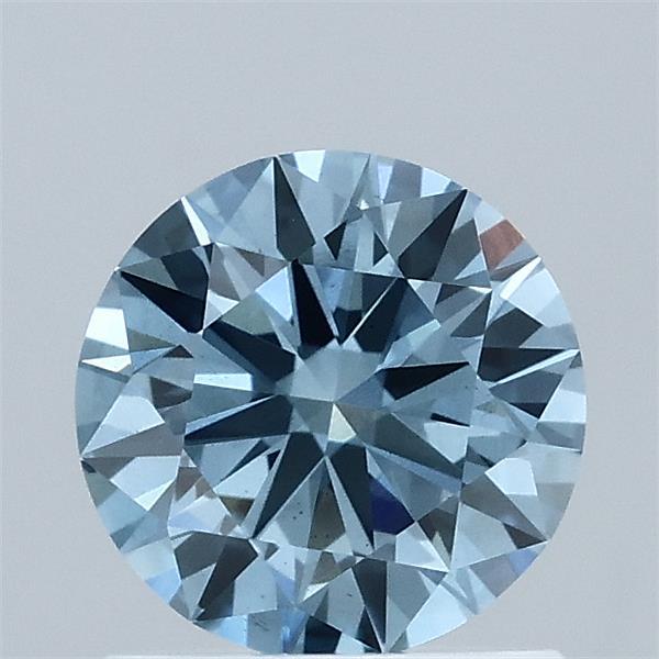1ct Round FANCY VIVID BLUE VS2 Lab Created Diamond