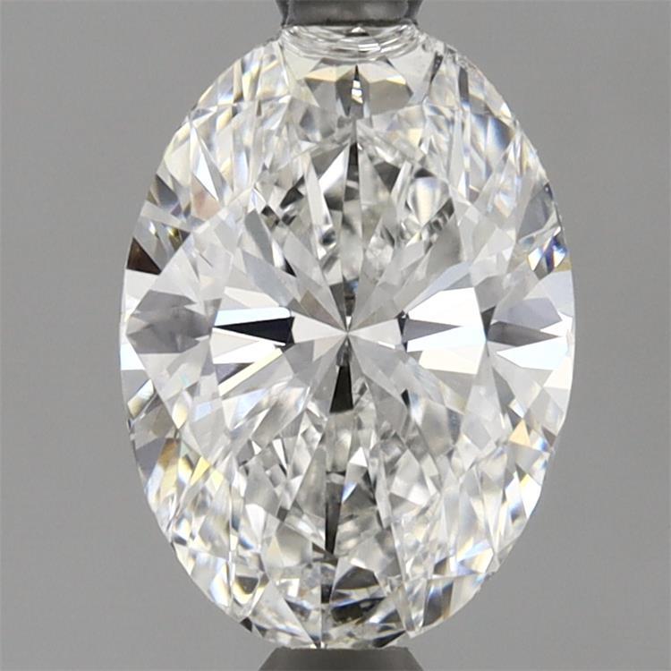 1.61ct Oval F VVS2 Lab Created Diamond