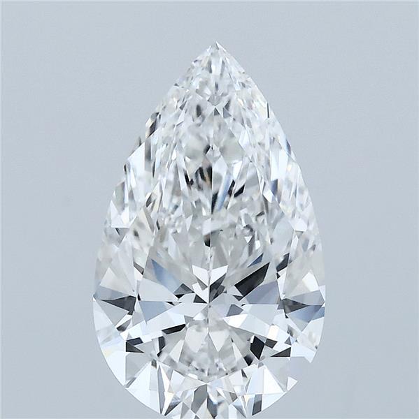 2.5ct Pear E VVS2 Lab Created Diamond