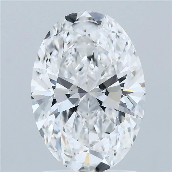 2.03ct Oval E VVS2 Lab Created Diamond