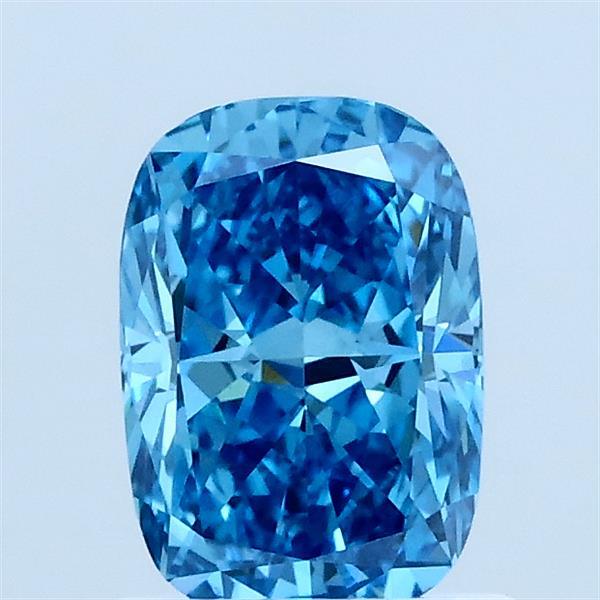 1.02ct Cushion FANCY VIVID BLUE VVS2 Lab Created Diamond