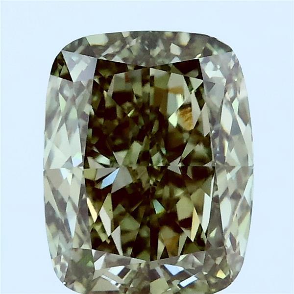 2.02ct Cushion FANCY INTENSE GREEN VS1 Lab Created Diamond