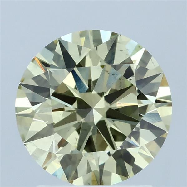 1.82ct Round FANCY YELLOW VS2 Lab Created Diamond