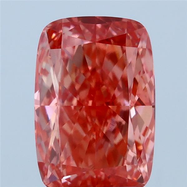 3.13ct Cushion FANCY VIVID PINK VVS1 Lab Created Diamond
