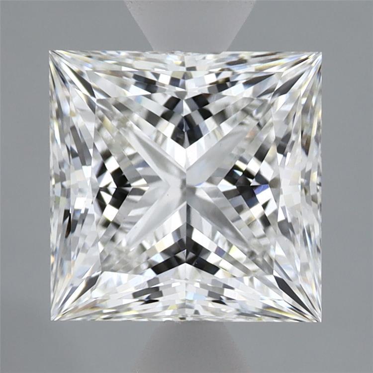 2.74ct Princess F VVS2 Lab Created Diamond