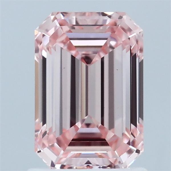 1.43ct Emerald FANCY INTENSE PINK VS1 Lab Created Diamond