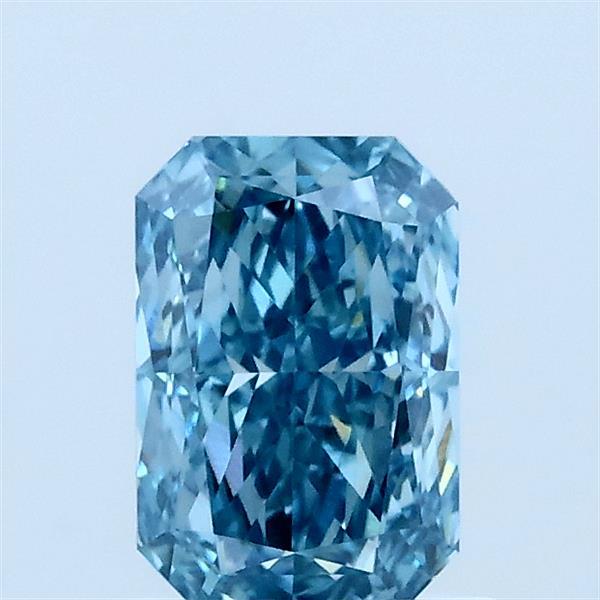 1ct Radiant FANCY VIVID BLUE VVS2 Lab Created Diamond