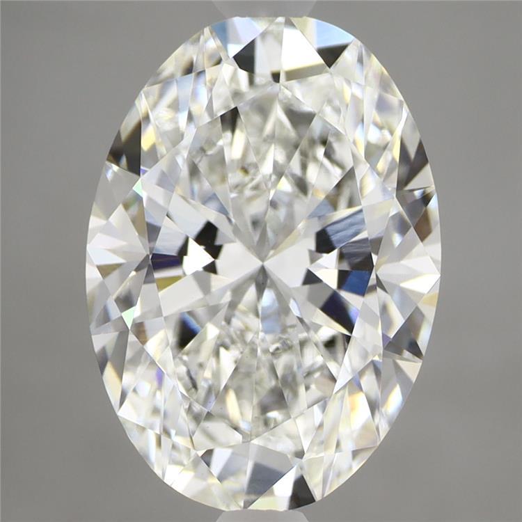 3.79ct Oval F VVS2 Lab Created Diamond