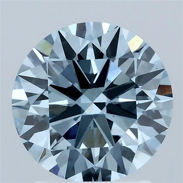 2.07ct Round FANCY VIVID BLUE VS1 Lab Created Diamond