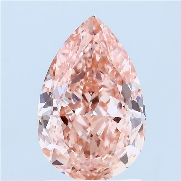 2.07ct Pear FANCY VIVID PINK VS1 Lab Created Diamond