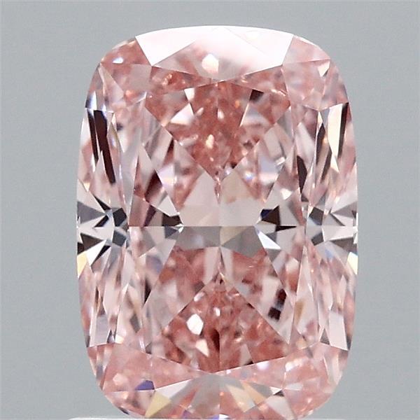 1.63ct Cushion FANCY VIVID PINK VVS2 Lab Created Diamond