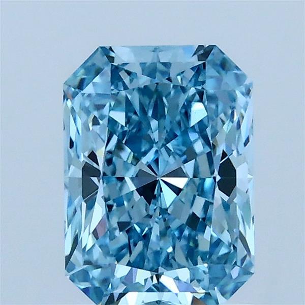 1.15ct Radiant FANCY VIVID BLUE VVS2 Lab Created Diamond