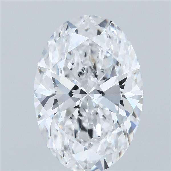 3.08ct Oval D VVS1 Lab Created Diamond