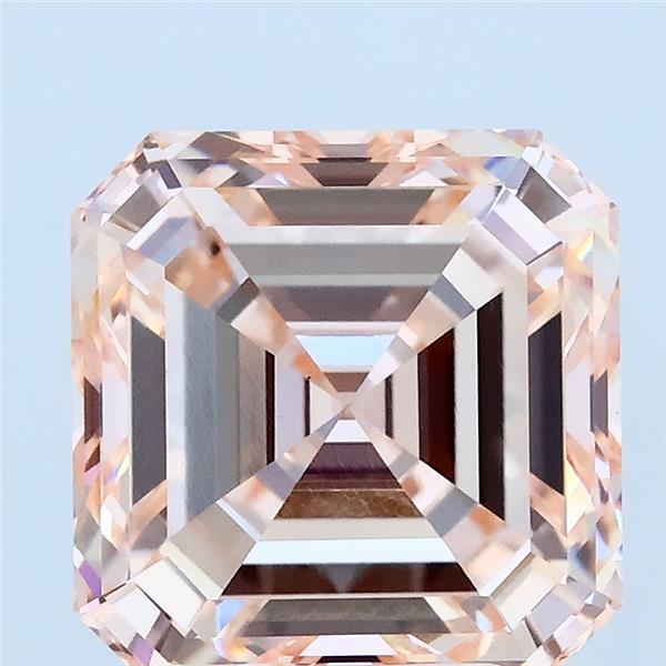 4.01ct Asscher FANCY PINK VS1 Lab Created Diamond