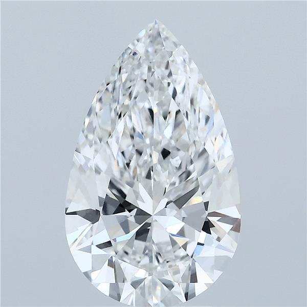 3.02ct Pear E VVS1 Lab Created Diamond