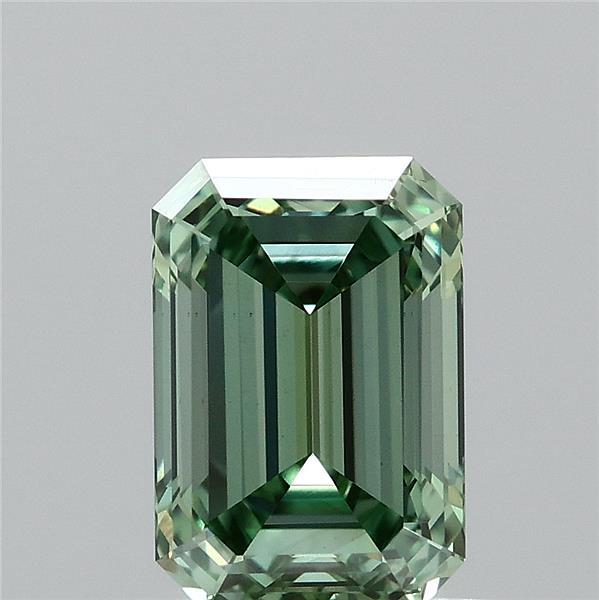 1.01ct Emerald FANCY VIVID GREEN VS1 Lab Created Diamond
