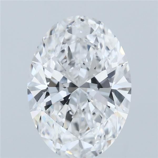 3.02ct Oval E VVS2 Lab Created Diamond