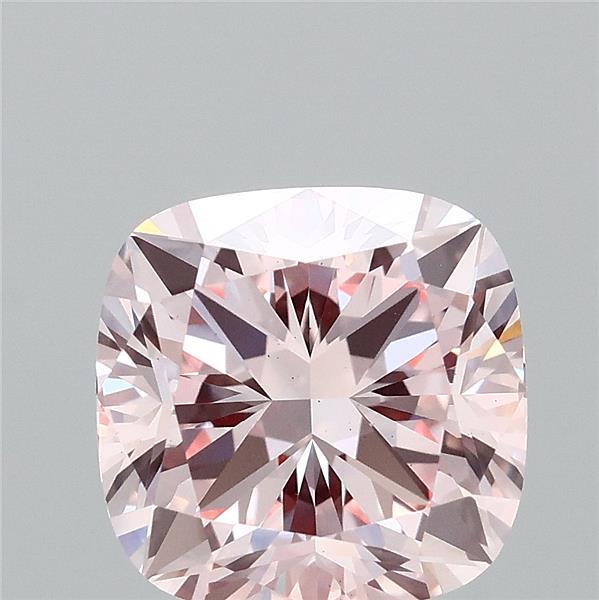 3.07ct Cushion FANCY INTENSE PINK VS1 Lab Created Diamond