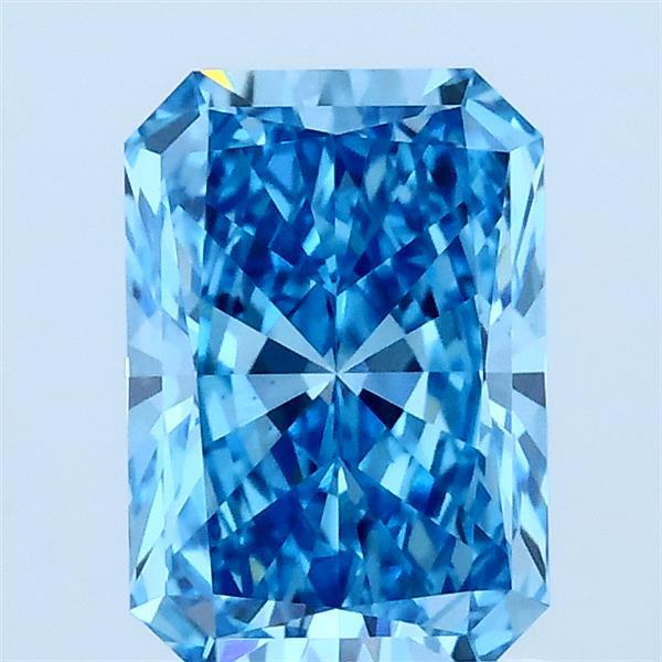 1.56ct Radiant FANCY VIVID BLUE VS1 Lab Created Diamond