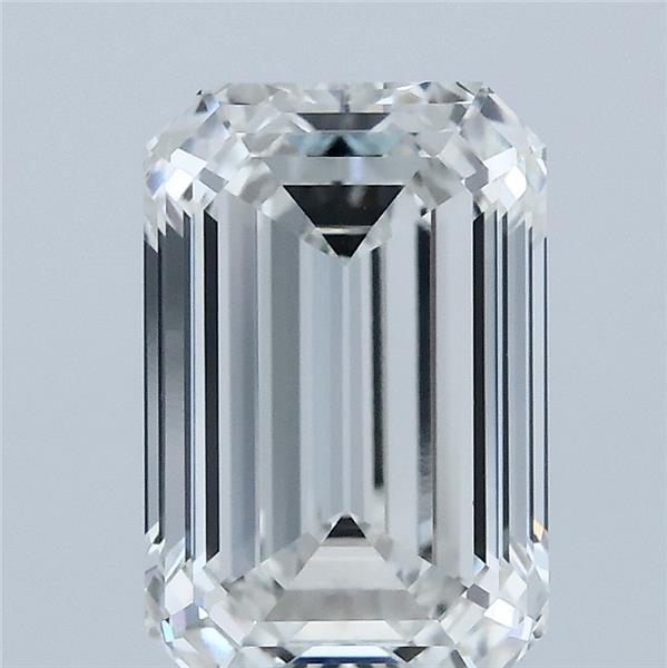 3.02ct Emerald F VVS2 Lab Created Diamond