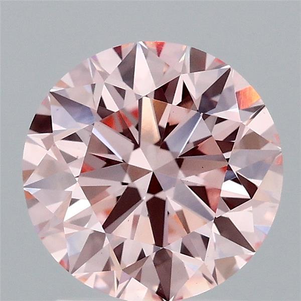 2.03ct Round FANCY INTENSE PINK VS1 Lab Created Diamond