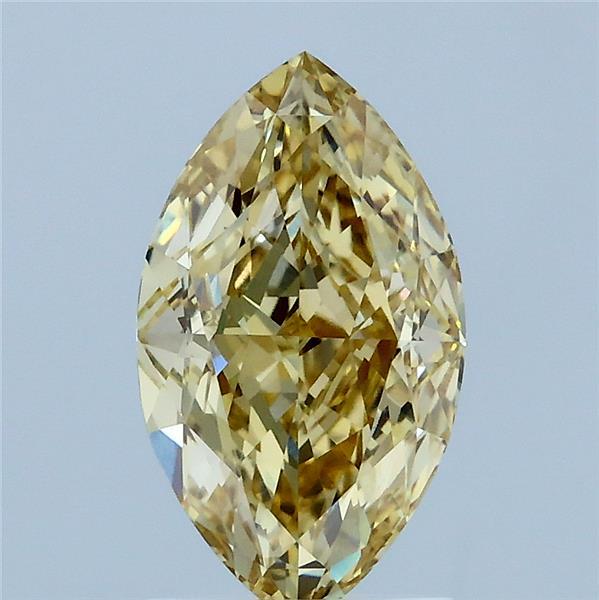 1.81ct Marquise FANCY INTENSE YELLOW VVS2 Lab Created Diamond