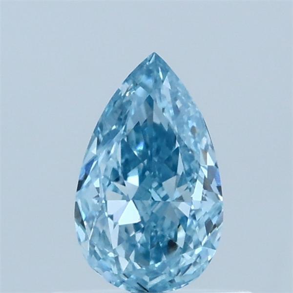 0.52ct Pear FANCY VIVID BLUE IF Lab Created Diamond