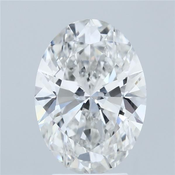 3.6ct Oval F VS1 Lab Created Diamond
