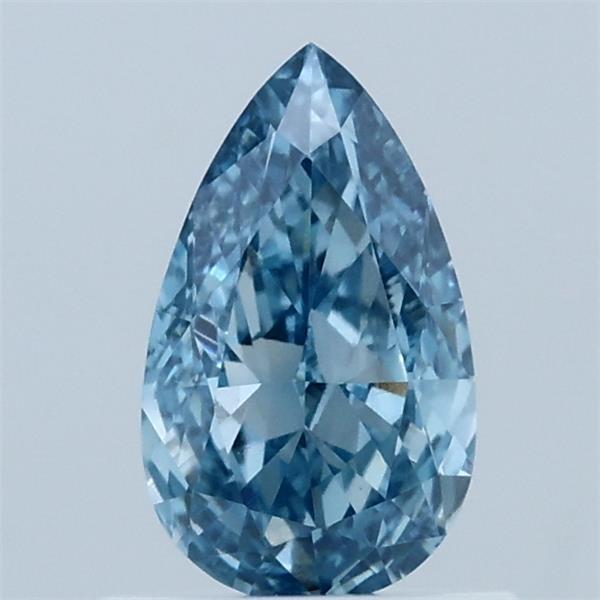 0.8ct Pear FANCY VIVID BLUE VVS2 Lab Created Diamond