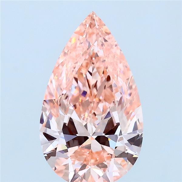 1.5ct Pear FANCY VIVID PINK VS1 Lab Created Diamond