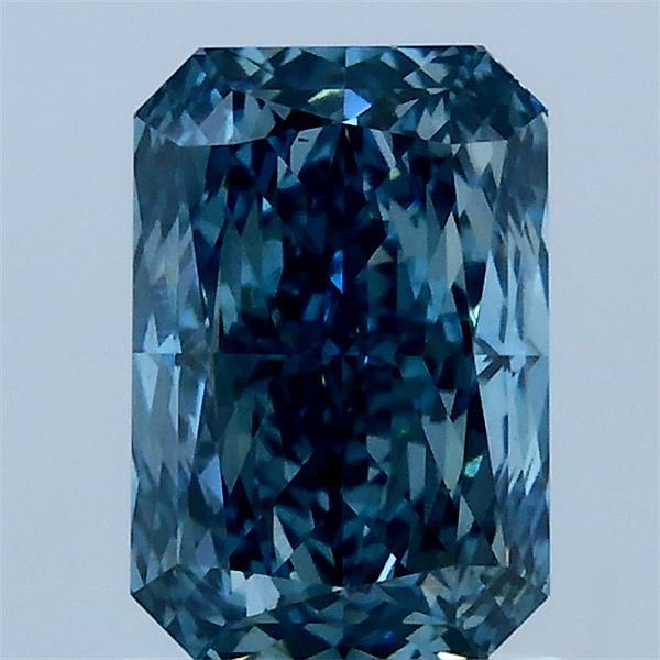 1.55ct Radiant FANCY VIVID BLUE VS1 Lab Created Diamond